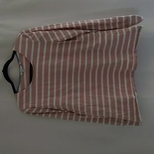 Boden long sleeve stripe shirt. Size 16. Small hole on front. See pic